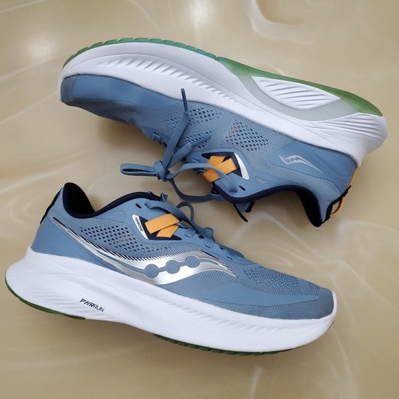 Saucony Guide 15 Women's Running Jacklope, Denim/Aqua S10684-90 - Picture 6 of 11